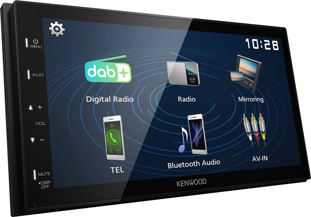 KENWOOD DMX-129DAB - 6,8” multimediální AV přijímač, s DAB+, Bluetooth a zrcadlením telefonu
