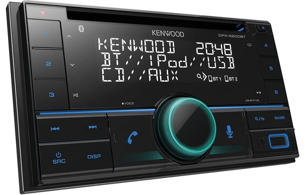 KENWOOD DPX-5200BT - 2DIN autorádio s CD, USB, variabilním podsvícením a BT